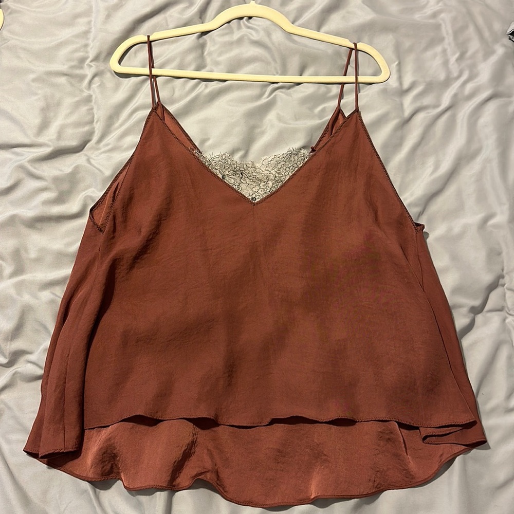 Free people tank with lace underneath